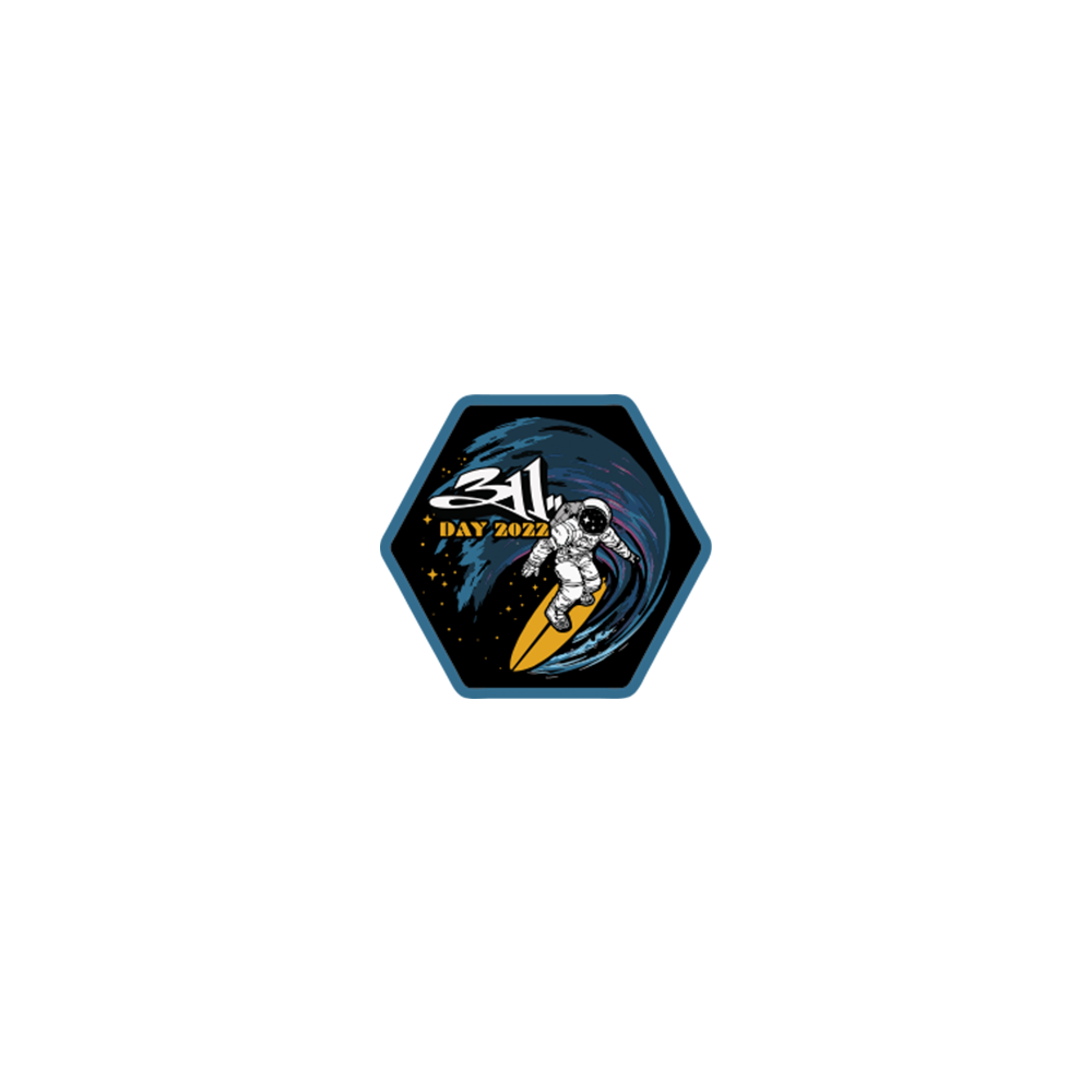 Astronaut Surfer Patch