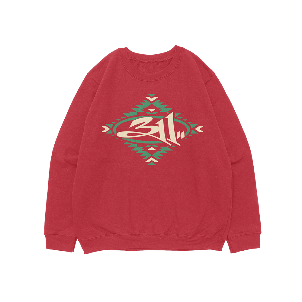 Red Logo Crewneck Front