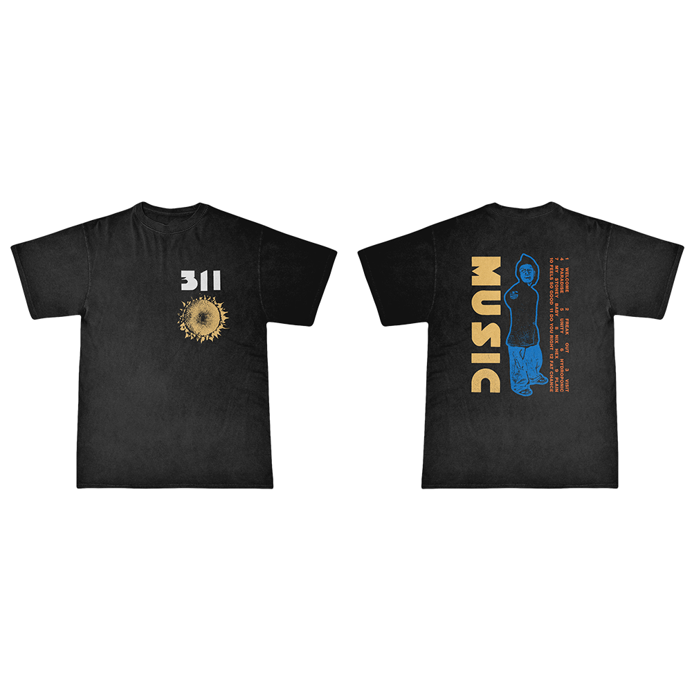 Music Anniversary Black T-shirt
