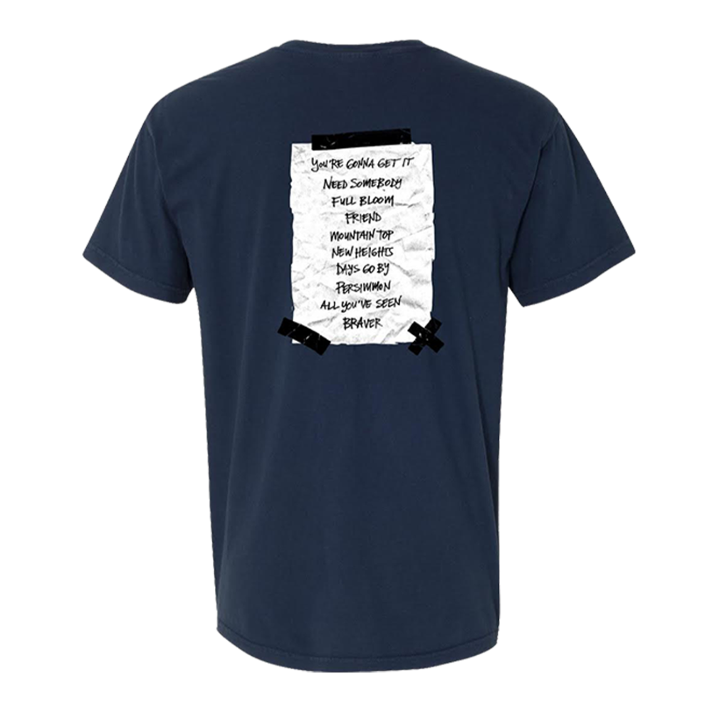 FULL BLOOM TRACKLIST T-SHIRT Back