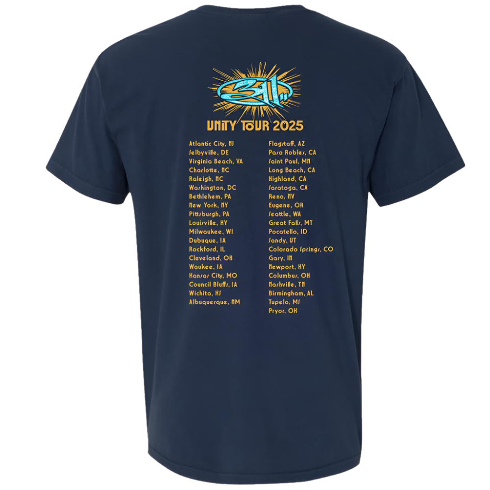 Unity Tour 2025 Peacock T-Shirt Back