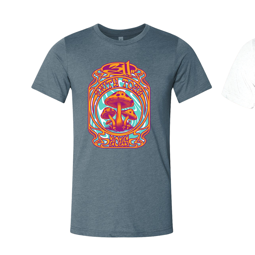 Unity Tour 2025 Shrooms T-Shirt Front