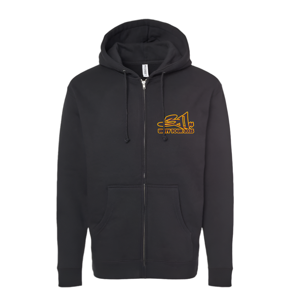 Unity Tour 2025 Surfer Zip Hoodie Front