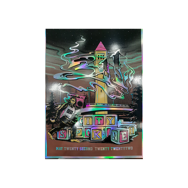 2022 Spokane, WA Foil Poster 311 Official Store