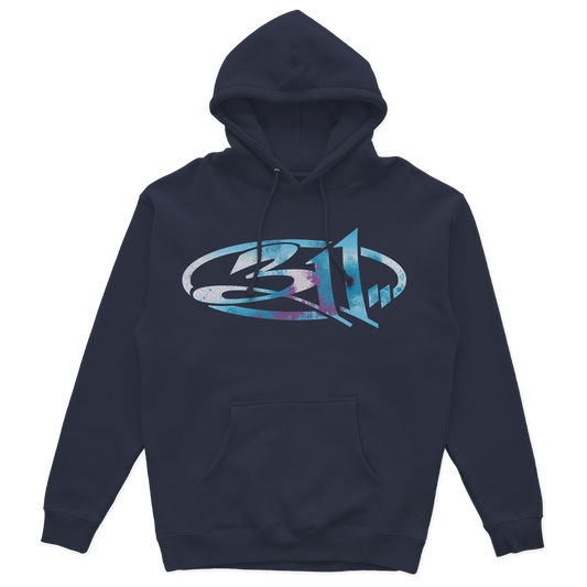 Burned Logo Pullover Hoodie