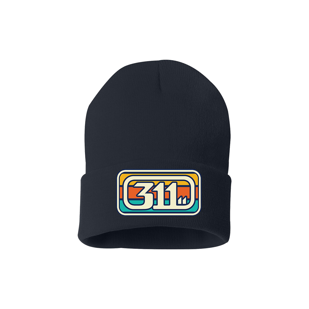 Soundsystem Retro Stripes Logo Beanie