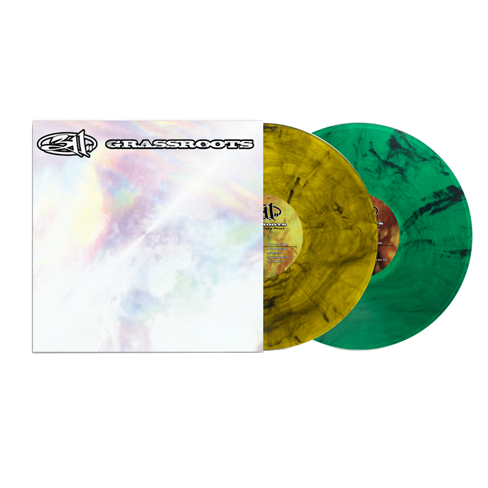 Grassroots Yellow and Green with Black Swirls Limited Edition 2LP