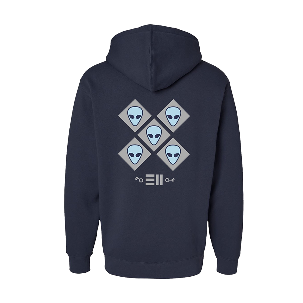 311 Blue Album Alien Pullover Hoodie Back