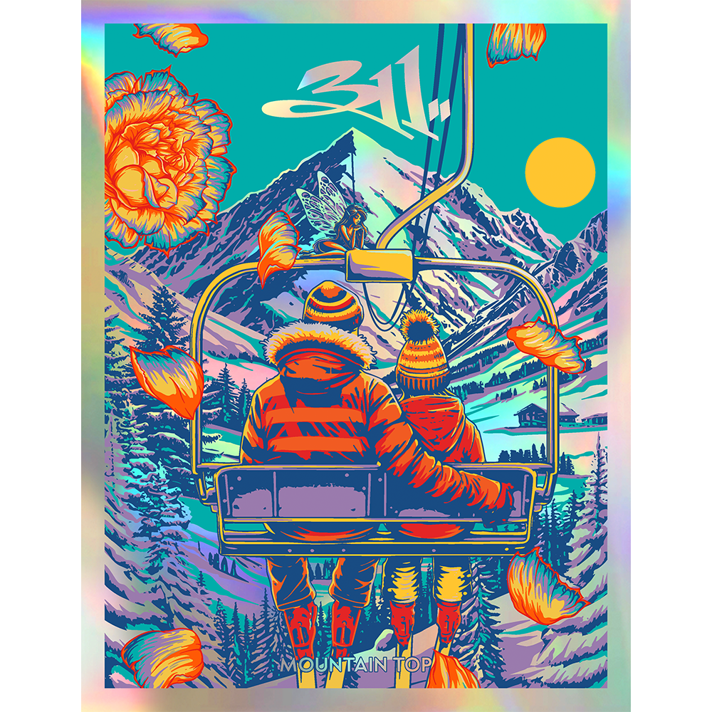 Mountain Top Poster Foil