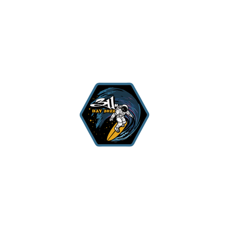 Astronaut Surfer Patch