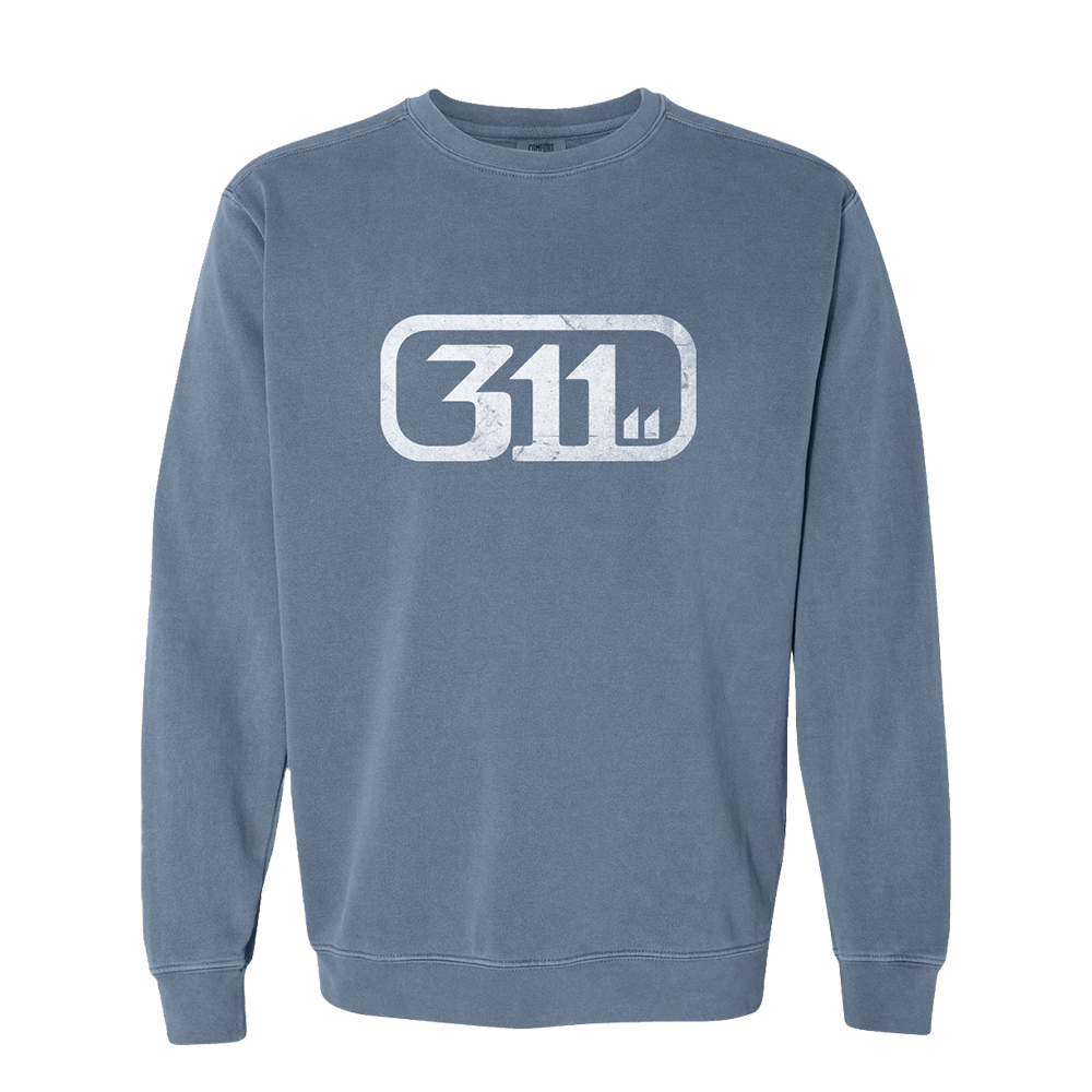 Blue Soundsystem Crewneck Front