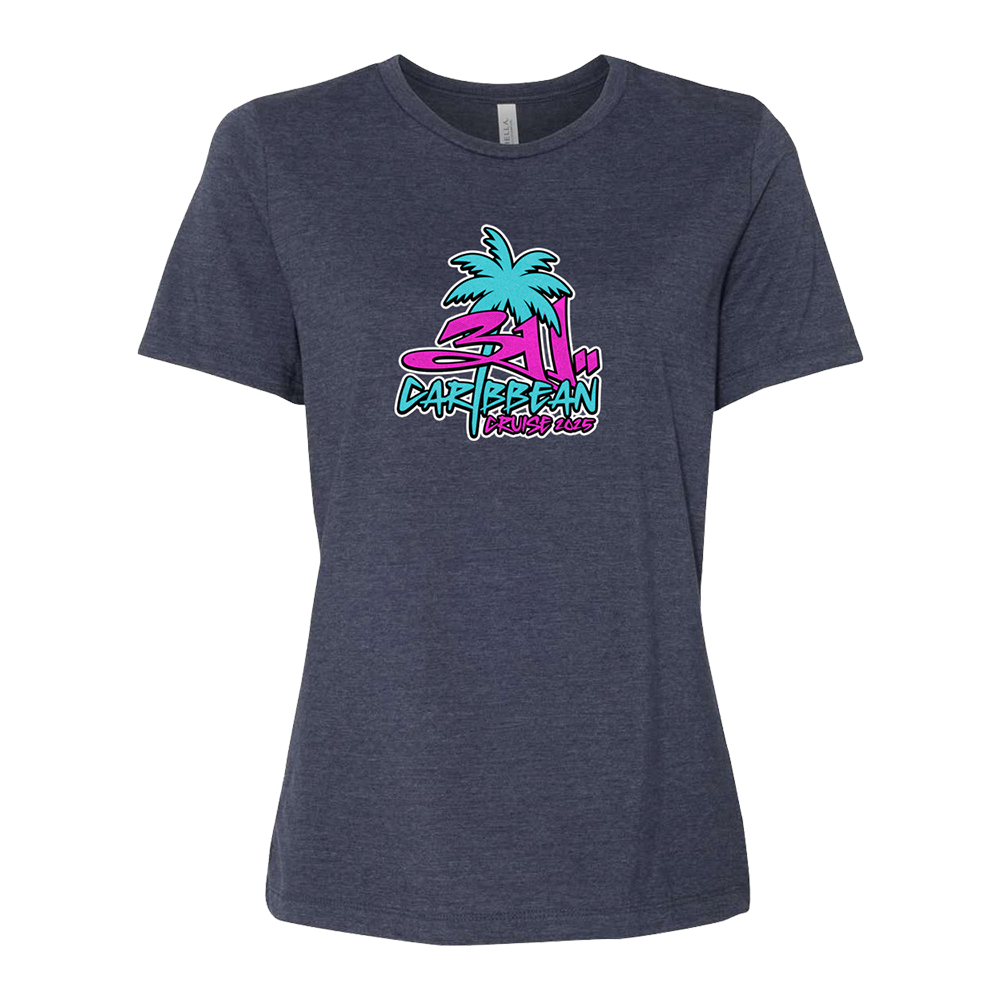 Caribbean Cruise 2025 Ladies Palm T-Shirt