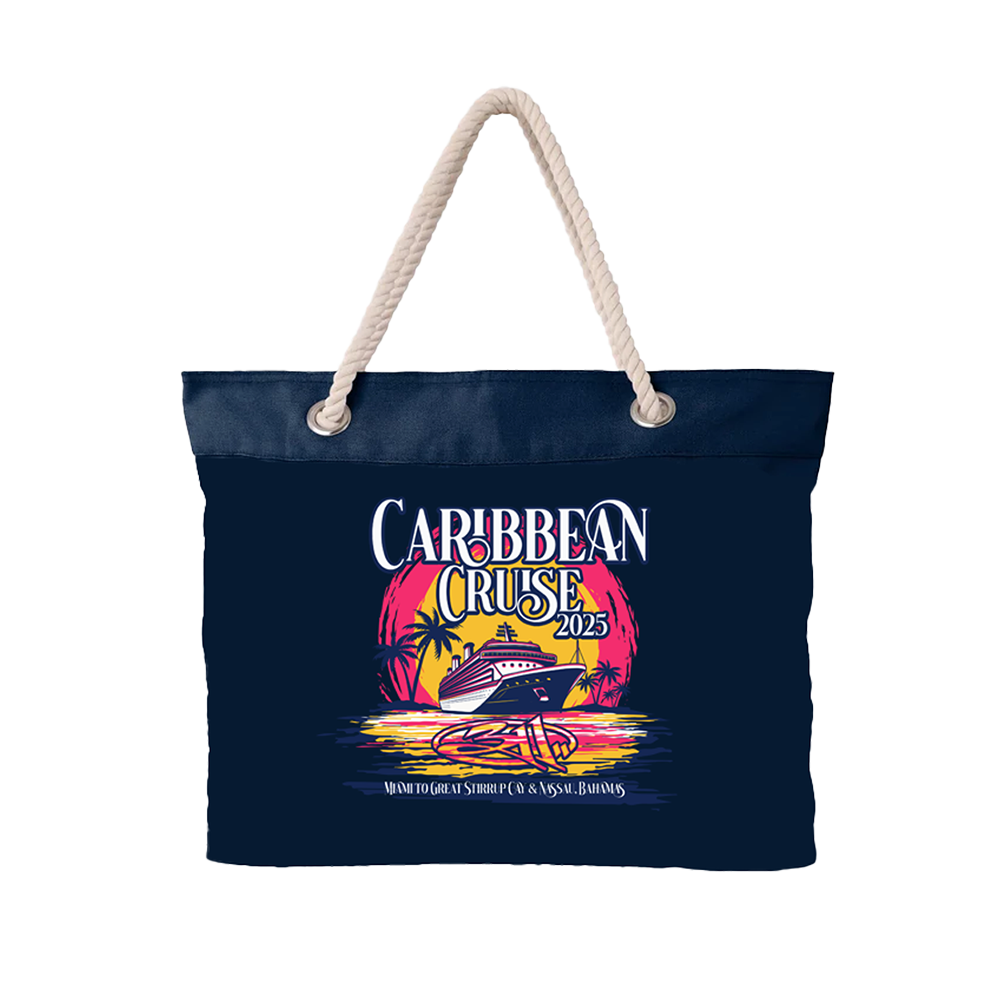 Caribbean Cruise 2025 Sunset Tote Bag