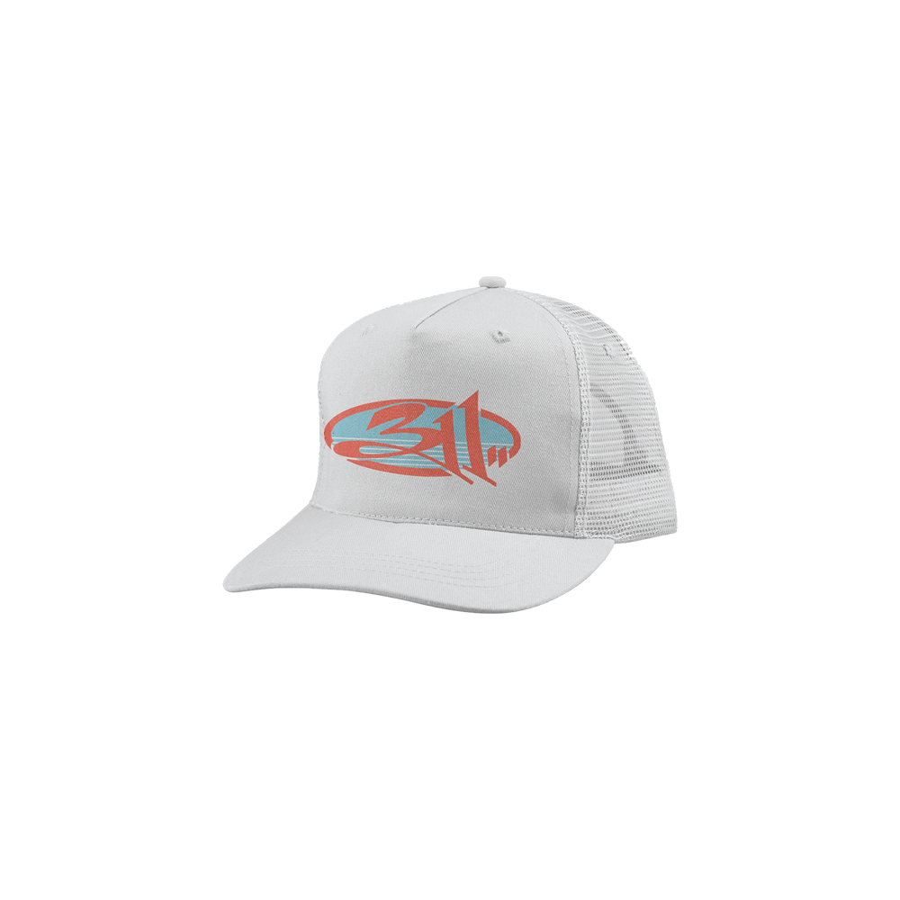 White Logo Trucker Hat