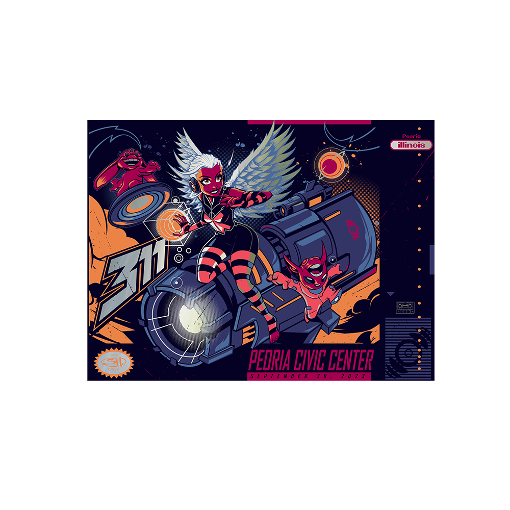 2023 Peoria, IL (9/20) Tour Poster Signed 311 Official Store