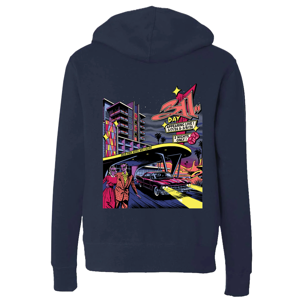 311 Day 2026 Vegas Sign Zip hoodie Back