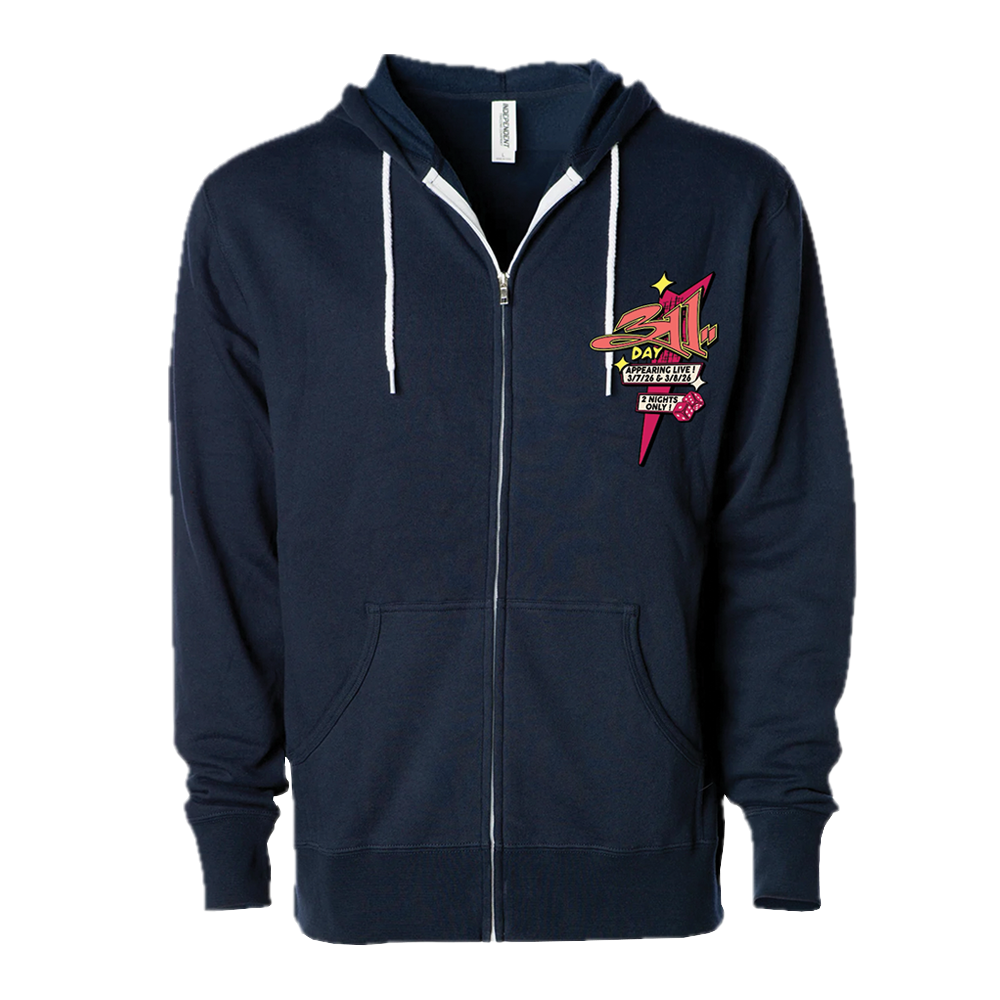 311 Day 2026 Vegas Sign Zip hoodie