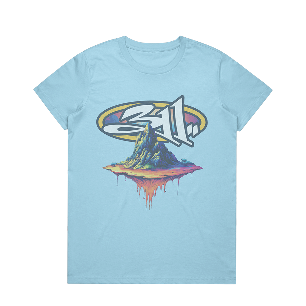 311 Baby Blue Womens T-Shirt - 311 Official Store 311 Baby Blue Womens T-Shirt - 311 Official Store