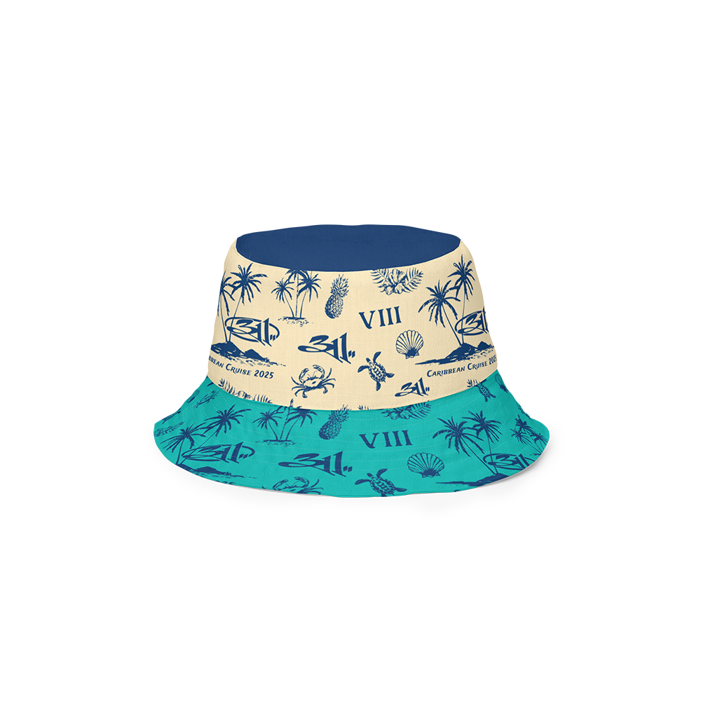 Caribbean Cruise 2025 Bucket Hat Back