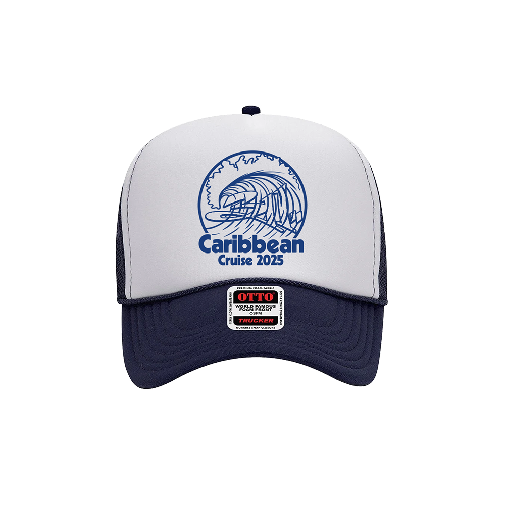 Caribbean Cruise 2025 Wave Trucker Hat